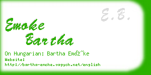 emoke bartha business card